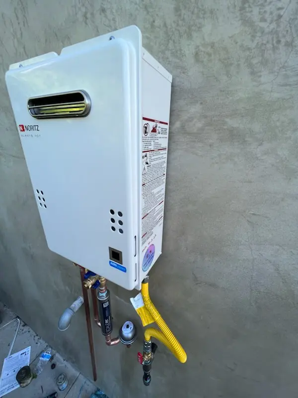Tankless water heater installation for Rosebud homes